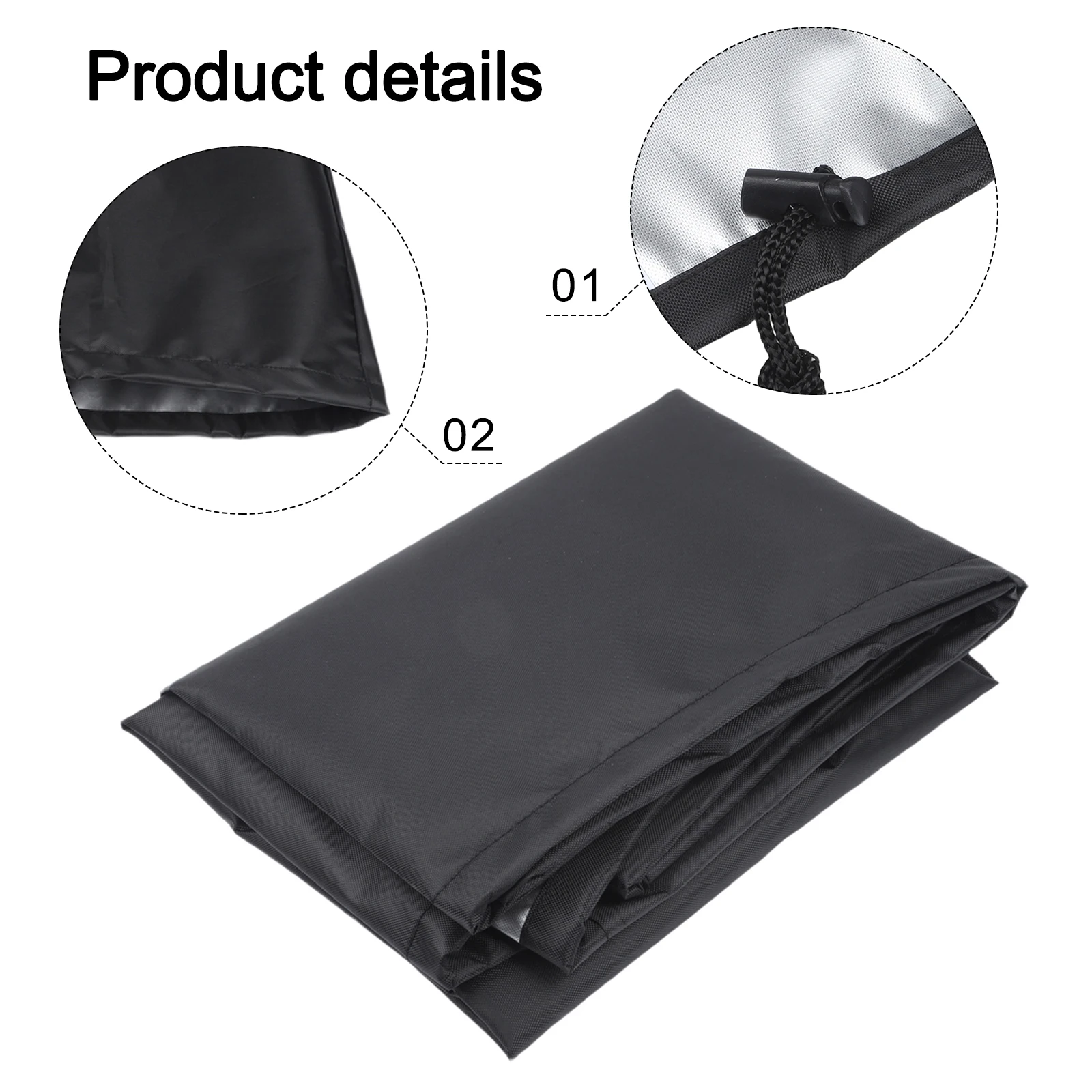 1PCS Waterproof Robotic Lawnmower Cover With Drawstring 210D/420D Oxford Cloth Outdoor Garden Lawn Robot Dust Cover Tool Parts