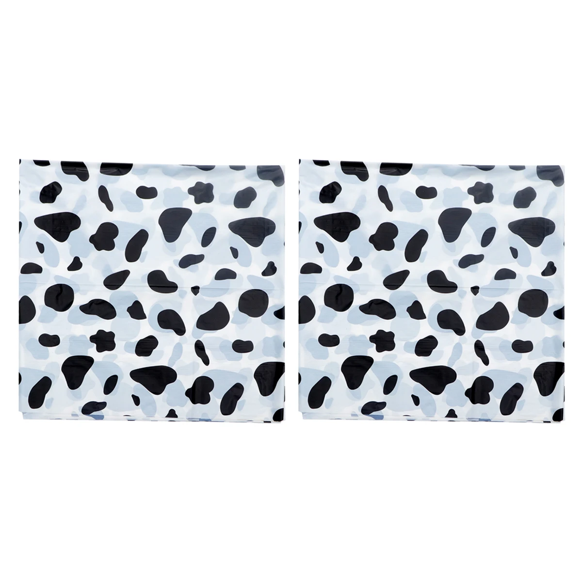 

2Pcs Disposable Cow Print Tablecloth Opaque Rollable Cover Ideal for Picnic Party Banquet Home Hotel Easy Cleanup Table Decor