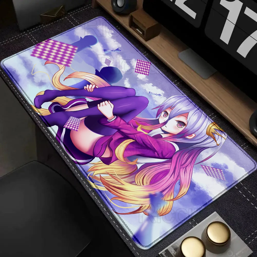 Many people like it XXL Large Mousepad Keyboard Pad No Game No Life Zero HD printing Large game accessories 400x900mm Mouse Pad