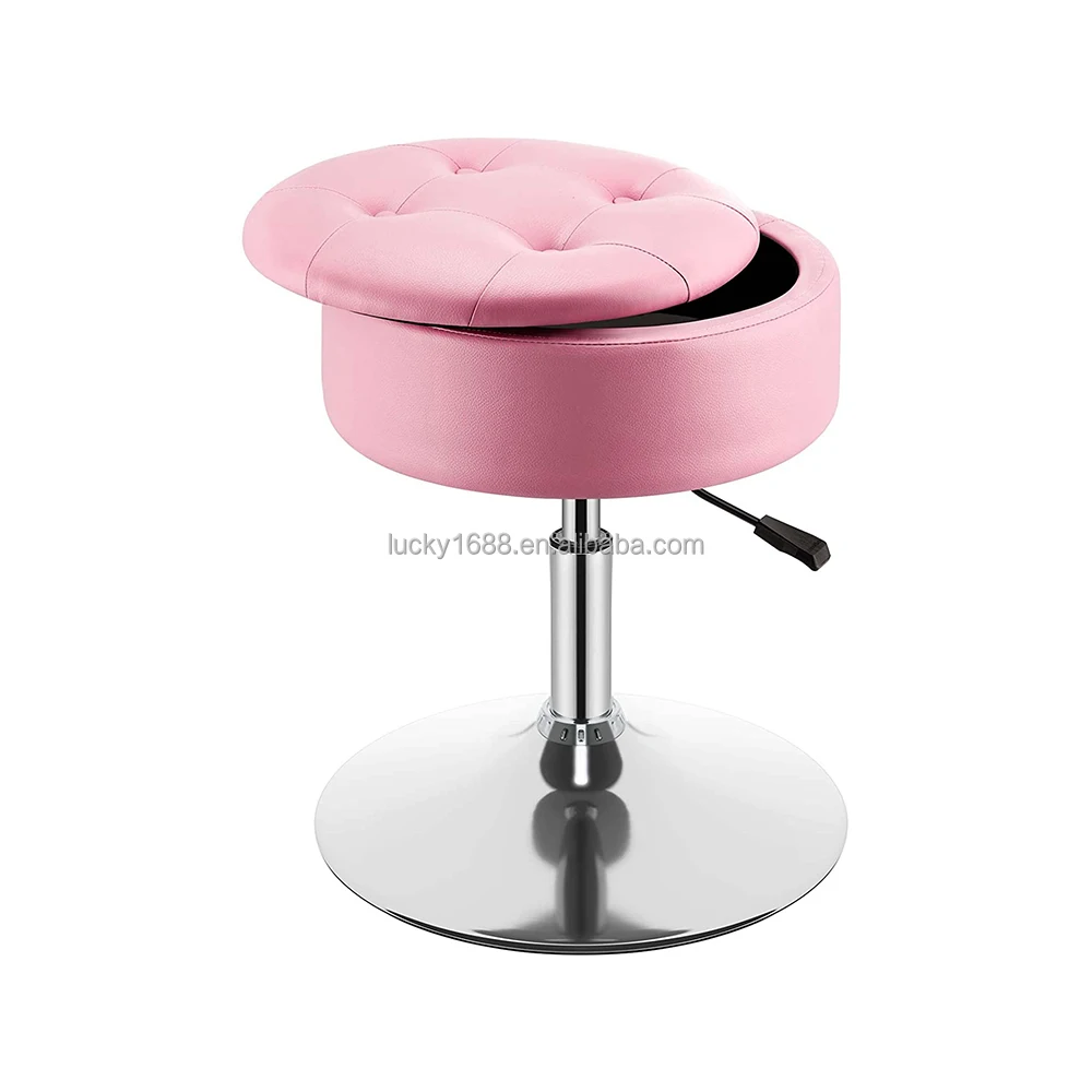 الجملة أثاث منزلي عالي الجودة قابل للتدوير وقابل للسحب ماكياج الغرور كرسي تخزين البراز