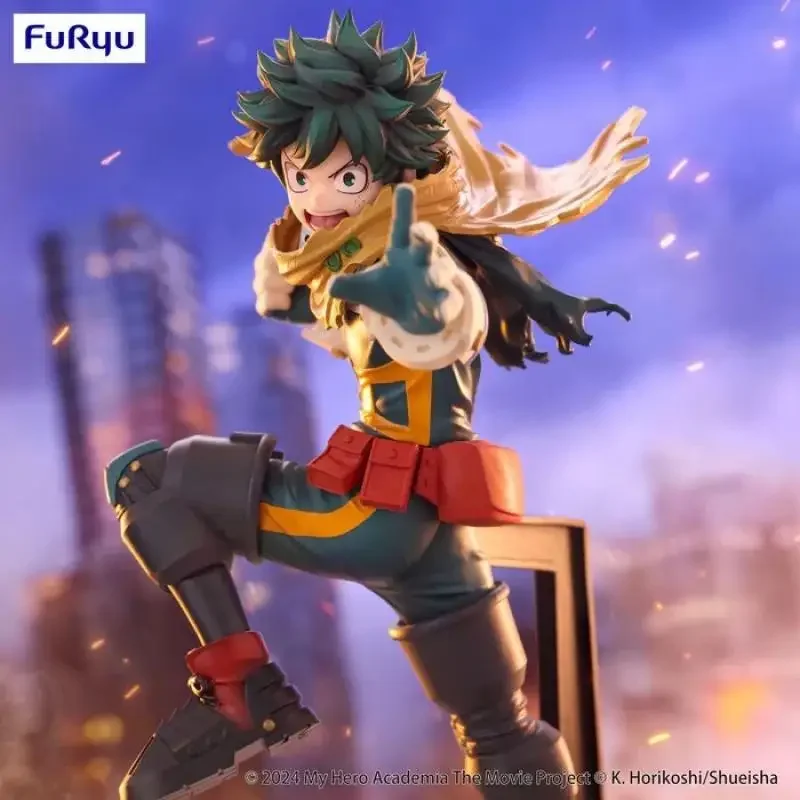 Original FuRyu Trio-Try-iT My Hero Academia Midoriya Izuku PVC Anime Figure Action Figures Model Toys