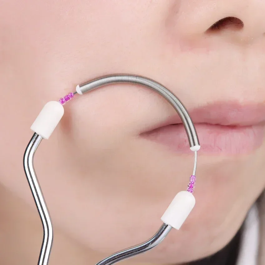 مزيل شعر الوجه للنساء يزيل الشعر غير المرغوب فيه على الجزء العلوي من الشفاه والذقن الوجه أو الرقبة مزيل الربيع الأصلي للشعر الذي لا يبدو