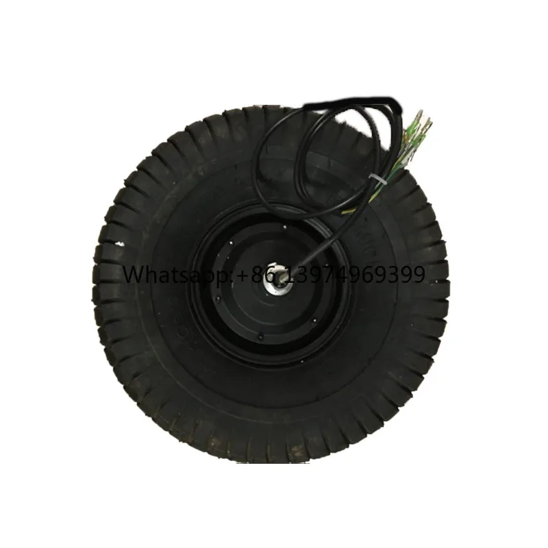 Electric Fishing Power Barrow Motor 15Inch 250W-500W Low Speed High Torque 200Kg Load Brushless Gear Hub Motor With Wide Tyre