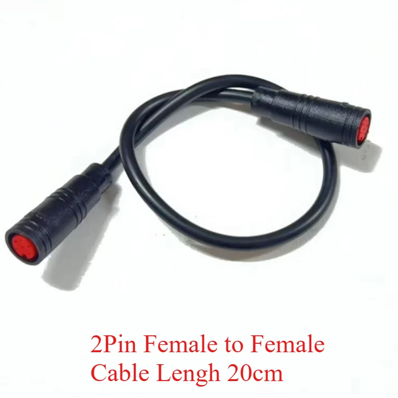 1Pcs M8 2 3 4 5 6 Pin Elektrische Fahrrad Butt Joint Stecker Wasserdicht für Ebike Display Kabel Weiblich männlich Optional Stecker 20CM