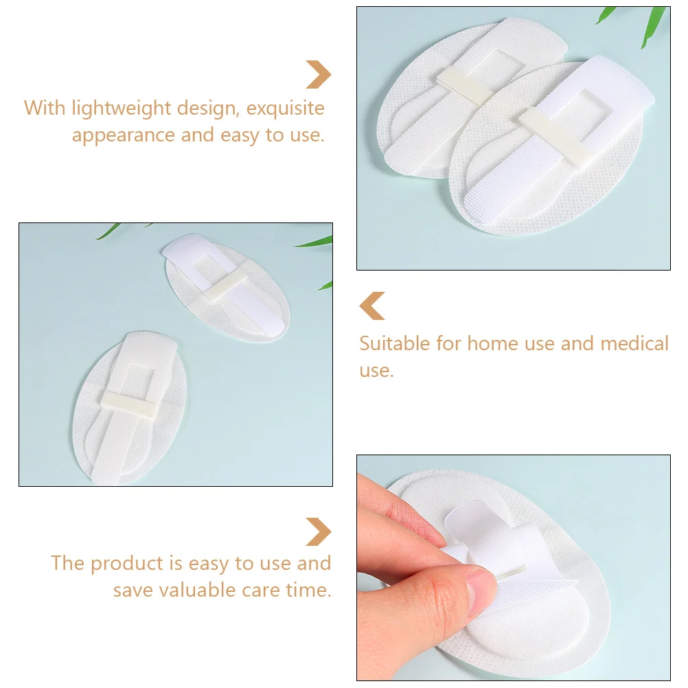 12 Uds pegatinas de fijación de catéter soporte de tubo de orina drenaje dispositivo de estabilización de tela no tejida blanca