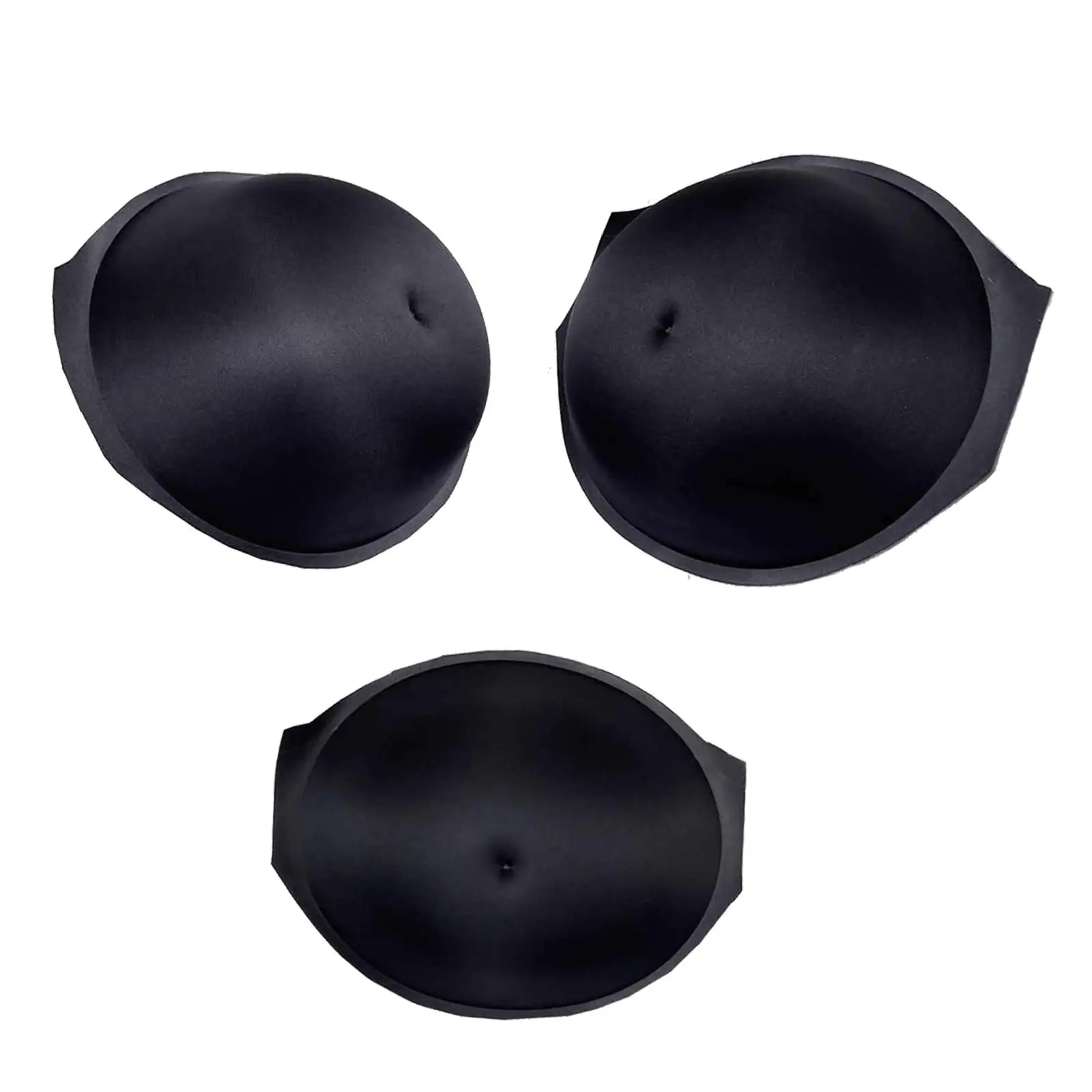 

Fake Woman Bell Breathable Lightweight Fake Belly, Black Color