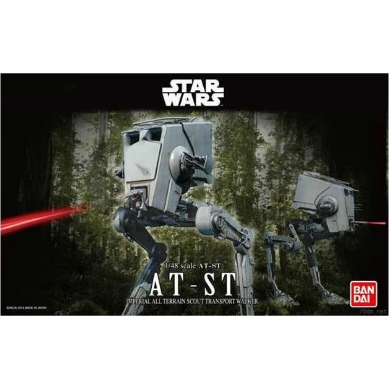 

Bandai Original STAR WARS 1/48 Scale AT-ST Action Figure Assembly Model Kit Toys Collectible Gifts For Children