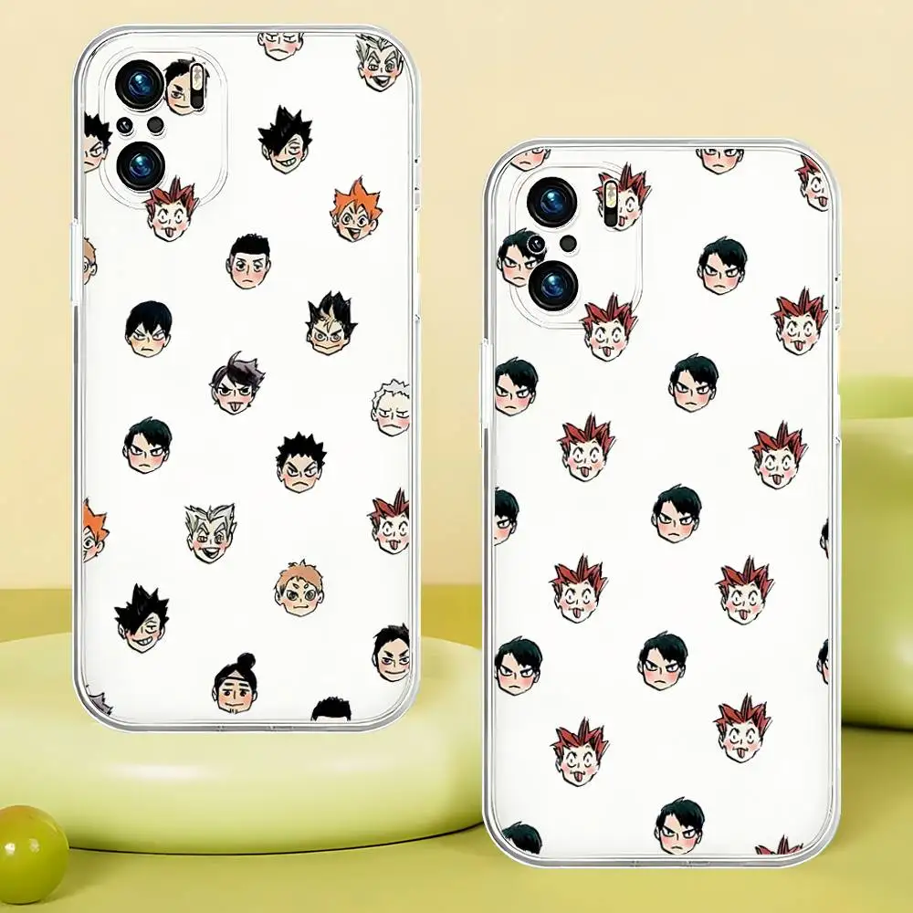 حافظة هاتف Amine H-Haikyuus لهاتف Xiaomi Mi 14 13 Pro غطاء خلفي شفاف للغاية لهاتف Xiaomi Xiaomi 14 13P غلاف شفاف