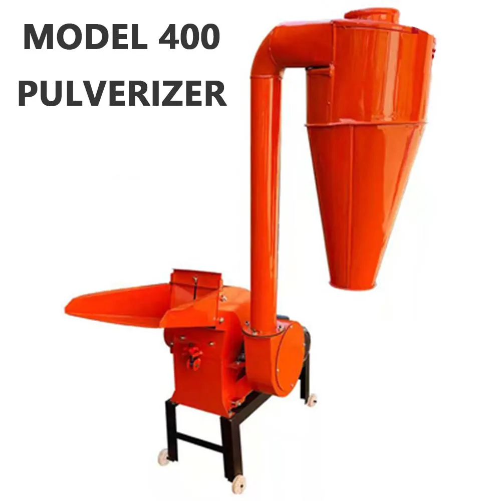 11KW  Multifunctional Hammer Type Feed Pulverizer Small Household Dedusting And Breeding Corn Cob Straw Pulverizer