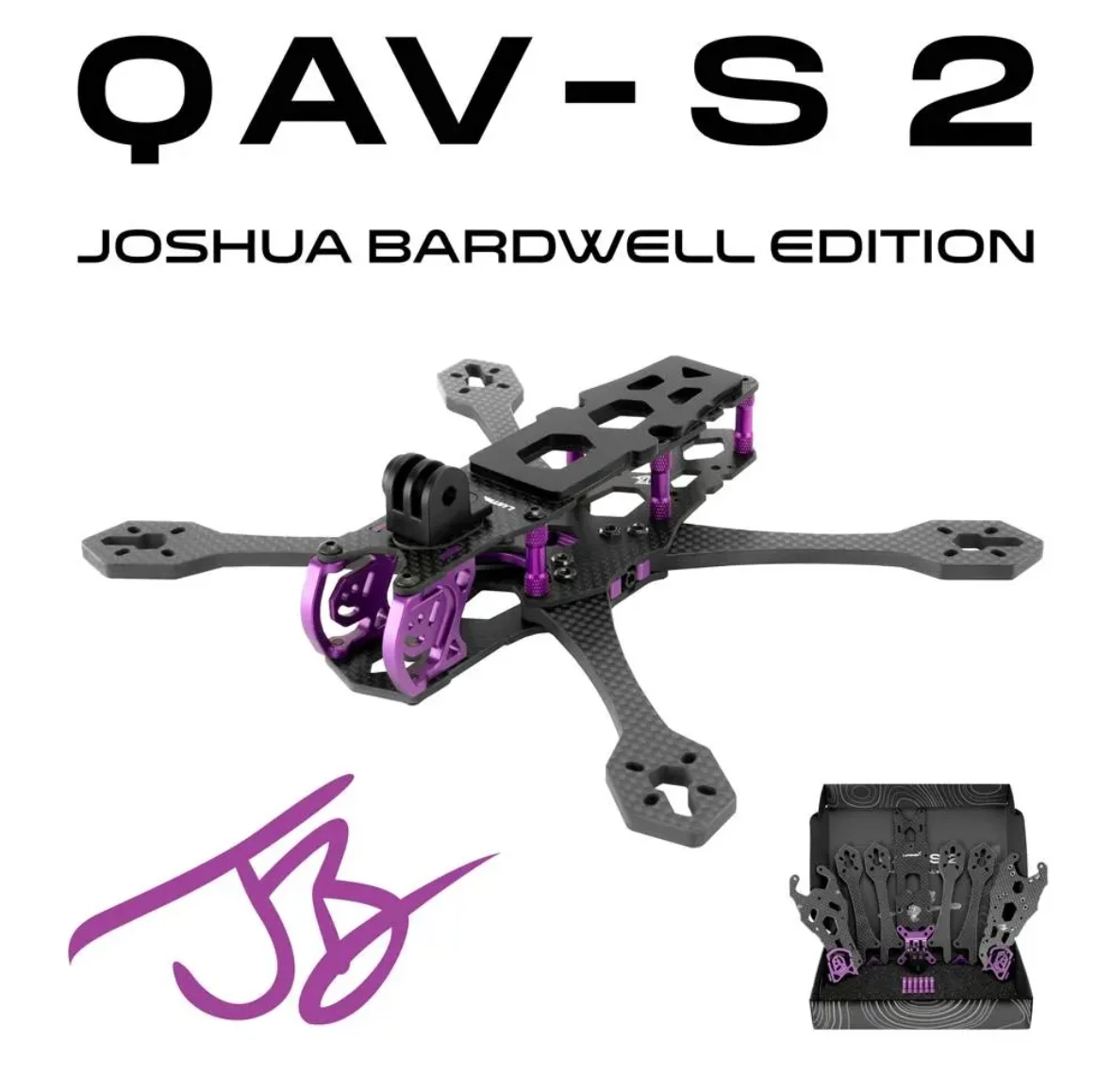 Lumenier QAV-S 2 Joshua Bardwell SE 5” Frame Kit FPV Freestyle Long Range Frame for RC Quadcopter racing drone