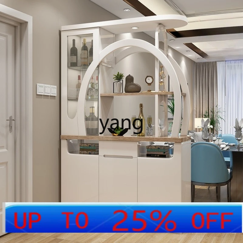 

LMM living room shielding double-sided screen shoe cabinet integrated entrance door simple room cabinet