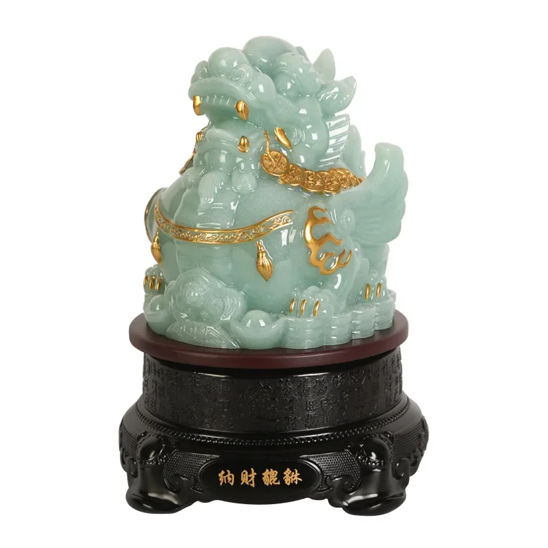 Nacai Pixiu ornament, Feitian Piqiu at the front desk of the living room entrance office
