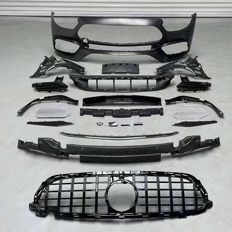 For  W213 Modified to E63 1:1 Style Bumper with Grille High Quality 2021 E63 Auto Parts Body Kit