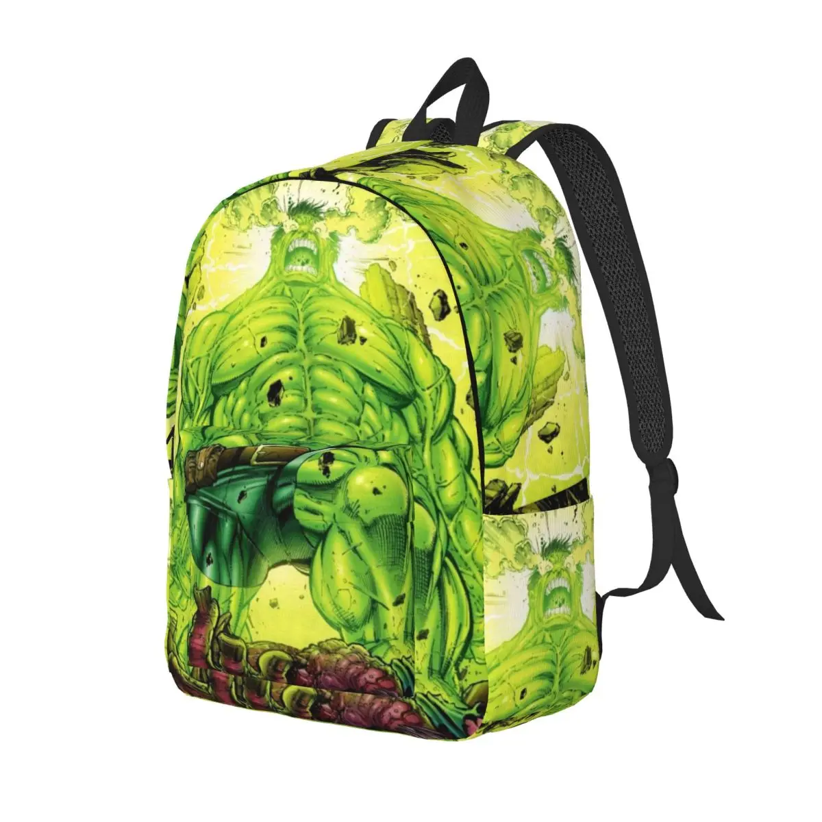 Custom 3D Print World Breaker Hulk Canvas Backpack for  College School Travel Bags Women Men Bookbag Fits 15 Inch Laptop