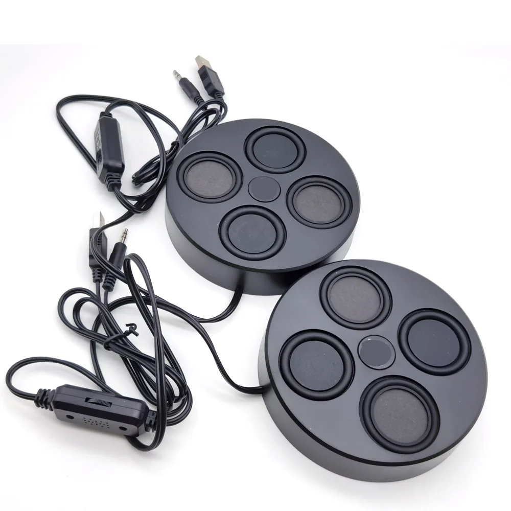 Atracción magnética sonido externo escritorio ordenador sonido envolvente Mini USB juego de altavoces DIY juego de altavoces de escritorio 8 Ohm 10W