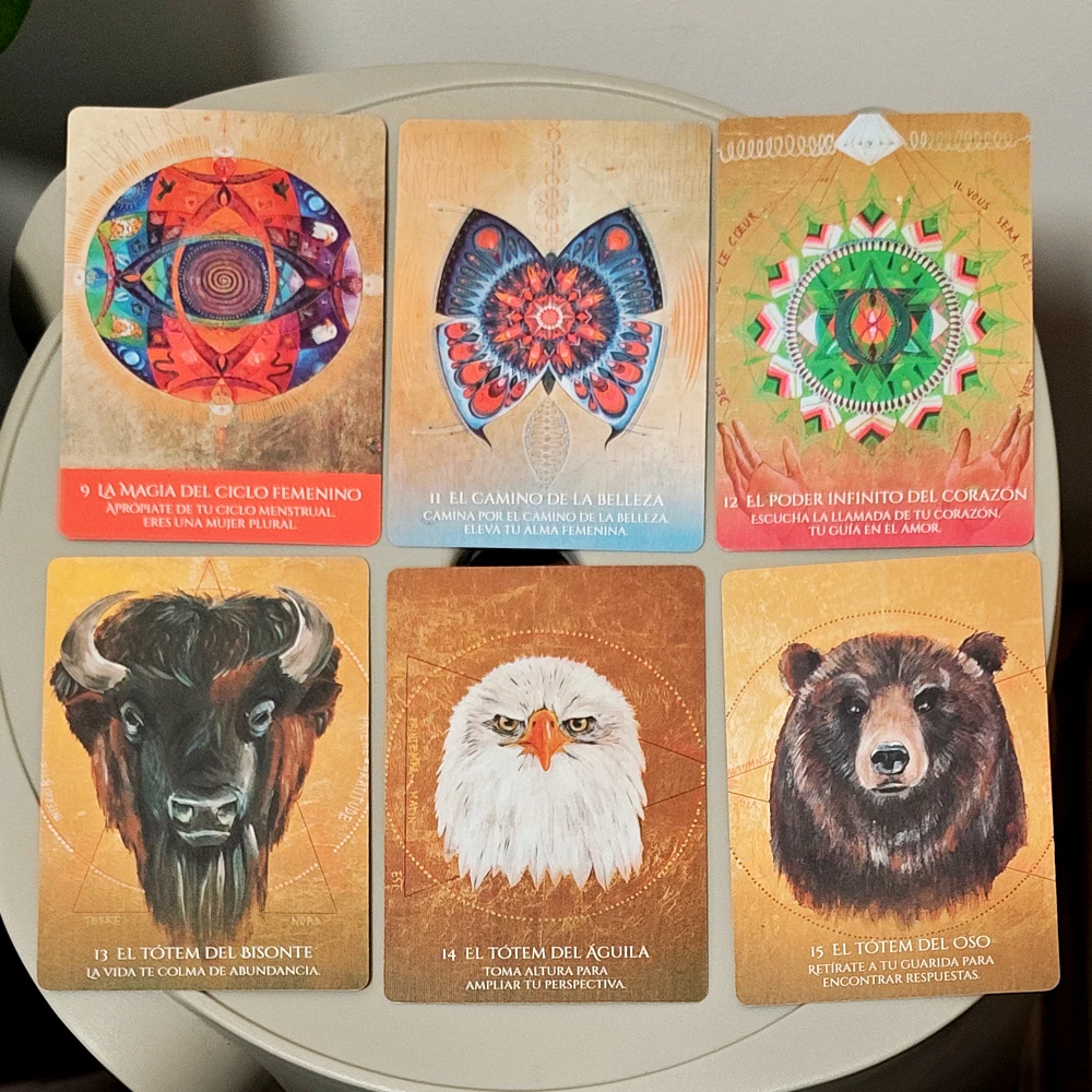 หมอหญิงแห่งความรู้ - 10.5*7.5 ซม. 49 ใบ การ์ดลักษณะนิยมของหมอผีเพื่อการบำบัดและเสริมพลัง (ฉบับภาษาสเปน)