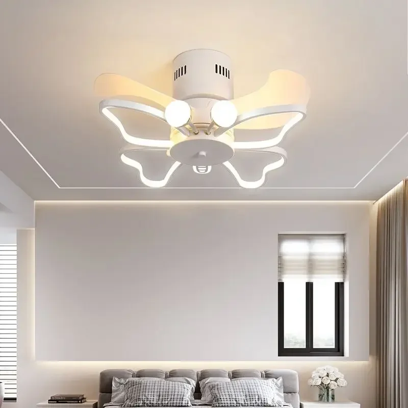 New Nordic Ceiling Lamp Modern Household Simple Bedroom Fan Ceiling Fan Dining Room Living Room Mute One Indoor Lighting