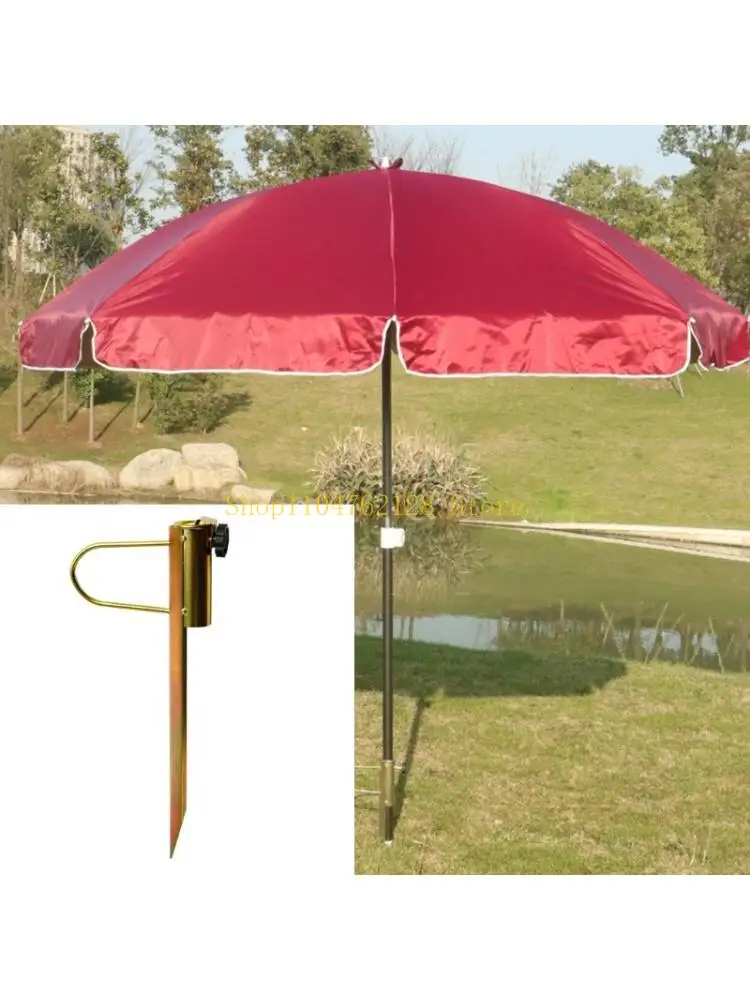 Parasol Holder Ground Spikes For Outdoor Market Umbrellas Simple Installation best sale