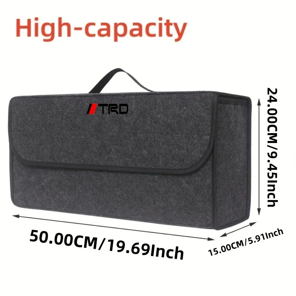 

Car felt storage bag, folding storage box, trunk toolbox for Toyotas TRD Autocollant Pegatina RAV4 Avensis Yaris Levin Reiz
