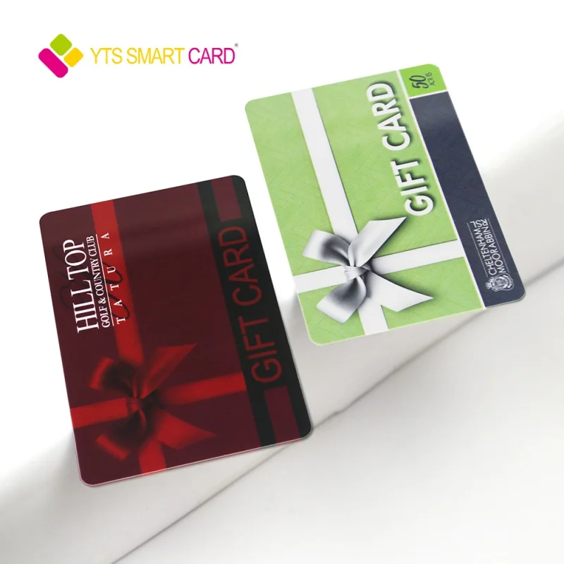 

200pcs YTS customized logo best new plastic premium personalized printed pvc giftcards business gift cards