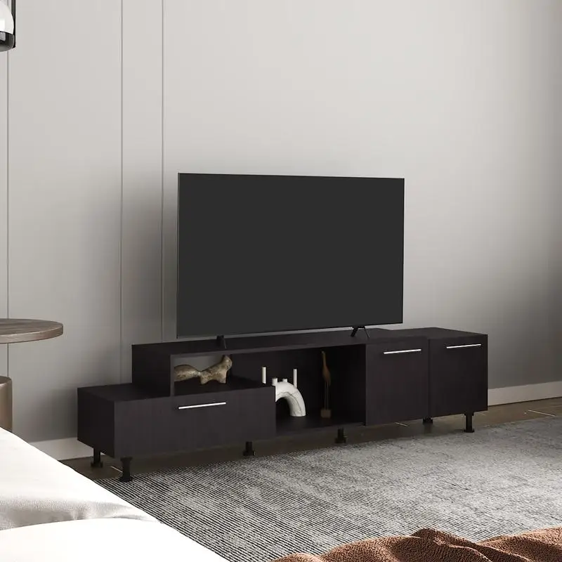 

50" TV Stand with 3 Doors and 1 Shelf, Holds TVs Up to 50 Inches