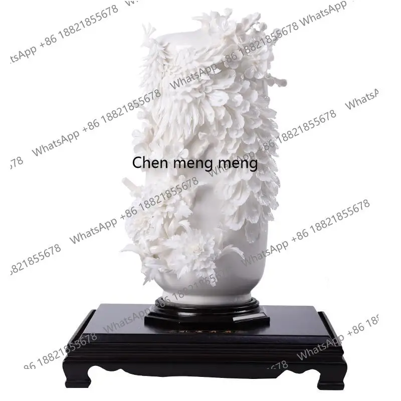 

Ceramic high-end handmade vase, home living room TV cabinet Bogu frame decorative ornament