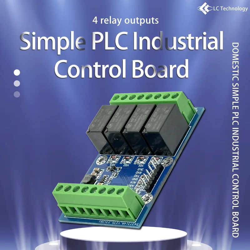 Domestic simple PLC industrial control board compatible with Mitsubishi FX3U 6-channel input and 4-channel relay output