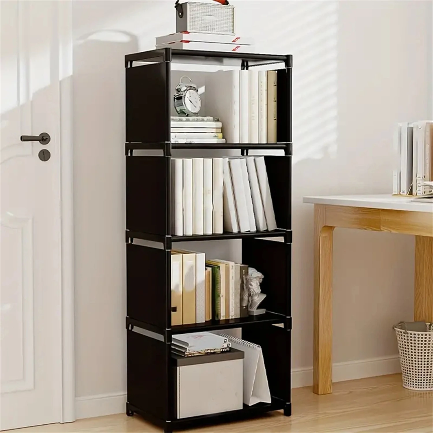 Living room bookcase 4th floor bookshelf display Home storage Industrial bookcase