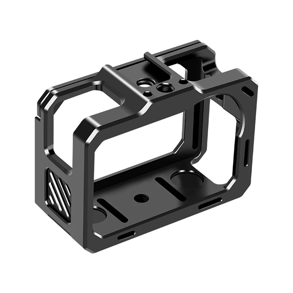 Schutzhülle aus Aluminiumlegierung für AKASO Brave8 Lite, schwarz, starkes Metall-Action-Kameragehäuse, Rahmenkäfig mit 1/4-Zoll-20-Schraubenloch – Detail 8