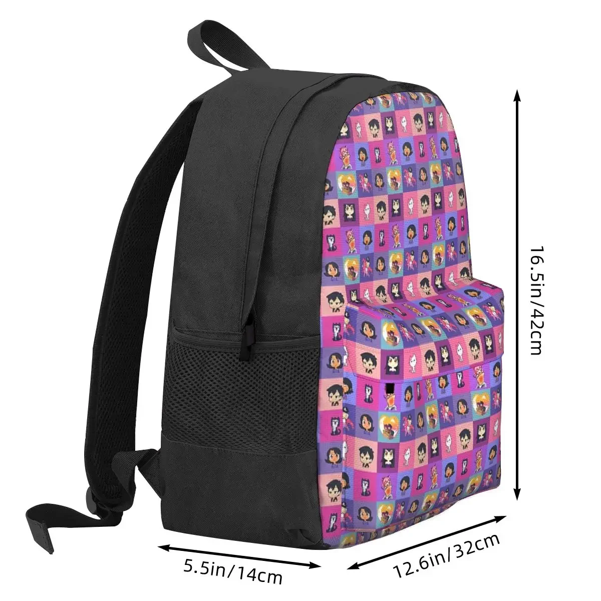 Aphmau Collection Mosaik Aaron, Zane, Kawaii Chan Backpacks Bookbag School Bags Rucksack Travel Rucksack Shoulder Bag