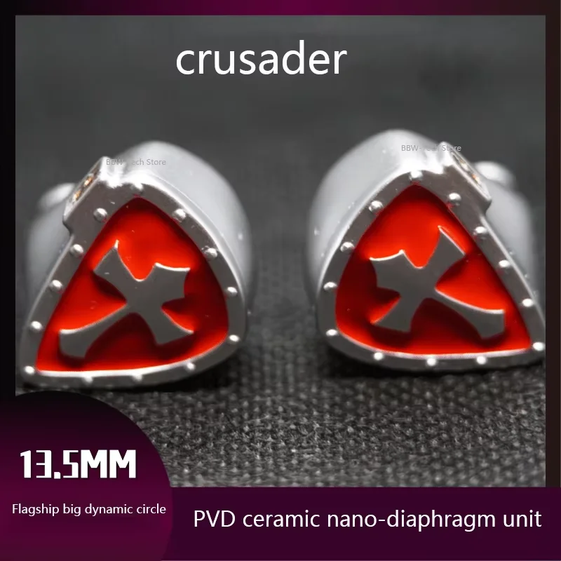 Crusader-auriculares con cable, Nano diafragma de cerámica, bobina móvil de 13,5mm, figura Tiexielan móvil ie900, círculo de Dios de voz