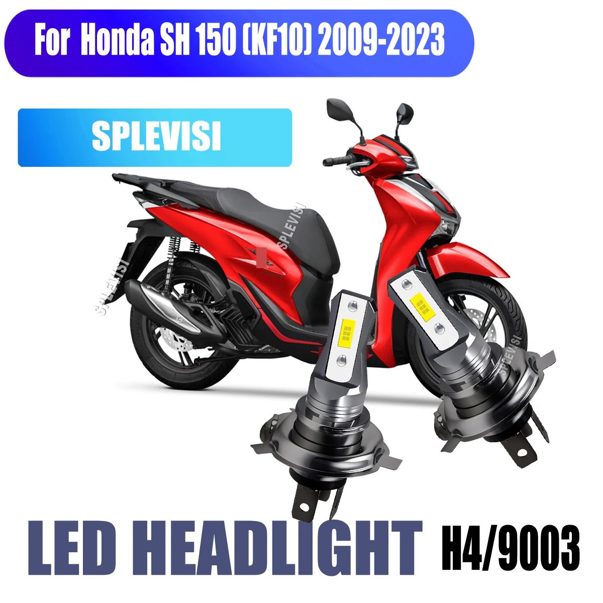 

H4 9003 LED 45W White Headlight Bulbs - focos led para moto For Honda SH 150 (KF10) 2009 2010 2011 2012 2013 2014 2015-2023