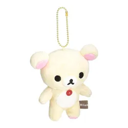 New Cute Rilakkuma Korilakkuma Bear Plush Keychain Chains Small Pandent Kids Stuffed Toys For Children 12CM