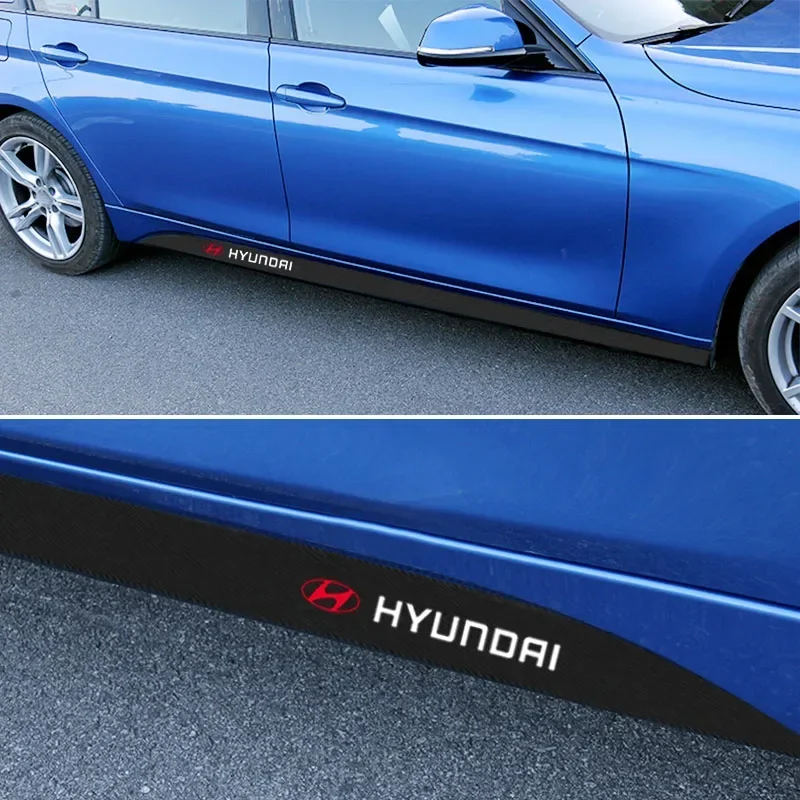 2 قطعة ملصقات السيارات الجانبية الجانب تنورة سيارة ملصق مائي لشركة هيونداي i30 توكسون إلنترا مكان باليساد تيراكان أكسنت كونا فيلوستر سوناتا #3