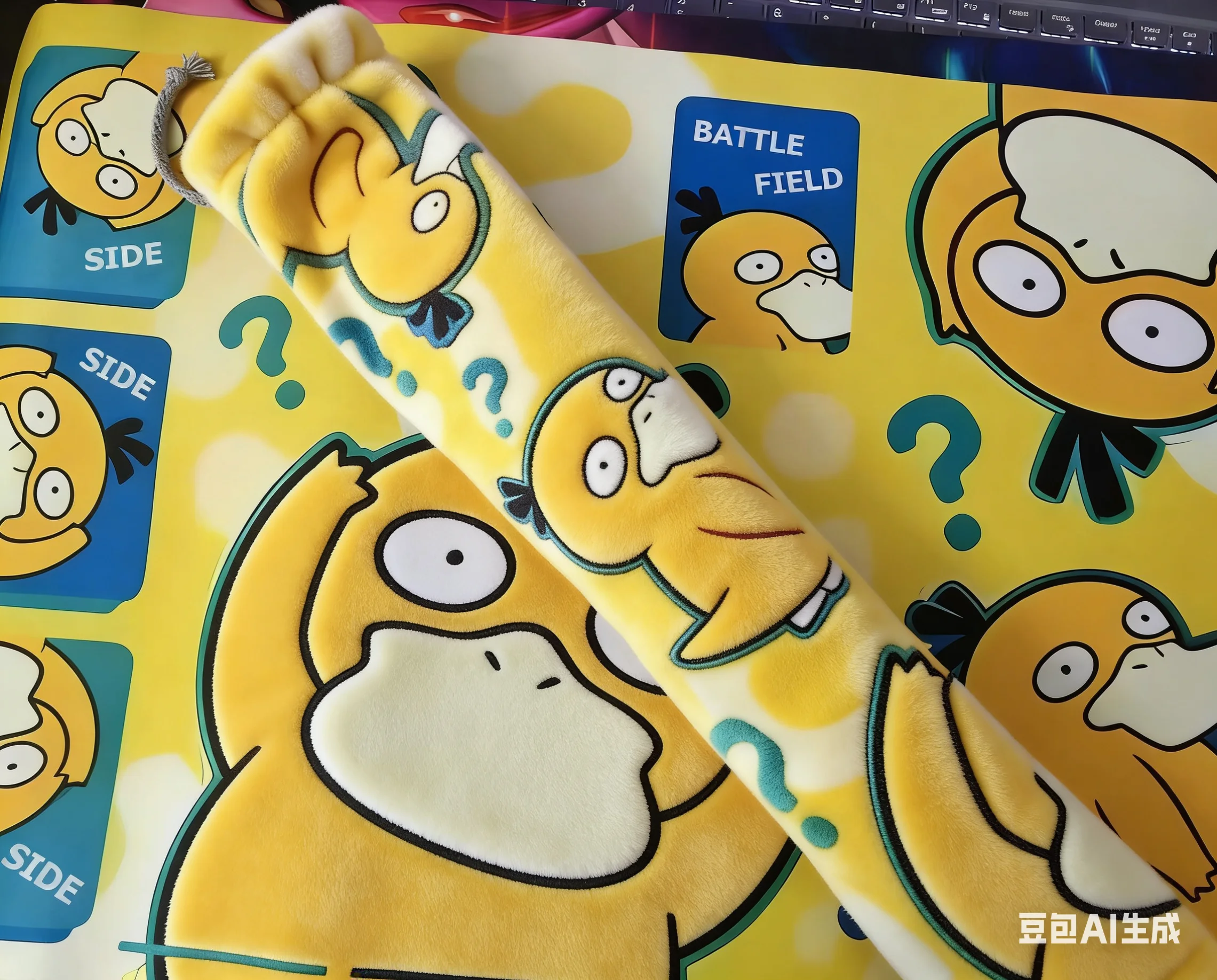 Anime Pokemon Psyduck Figure Play Mat Games Pokémon PTCG Trading Card Game Mat Rubber Mouse Pad