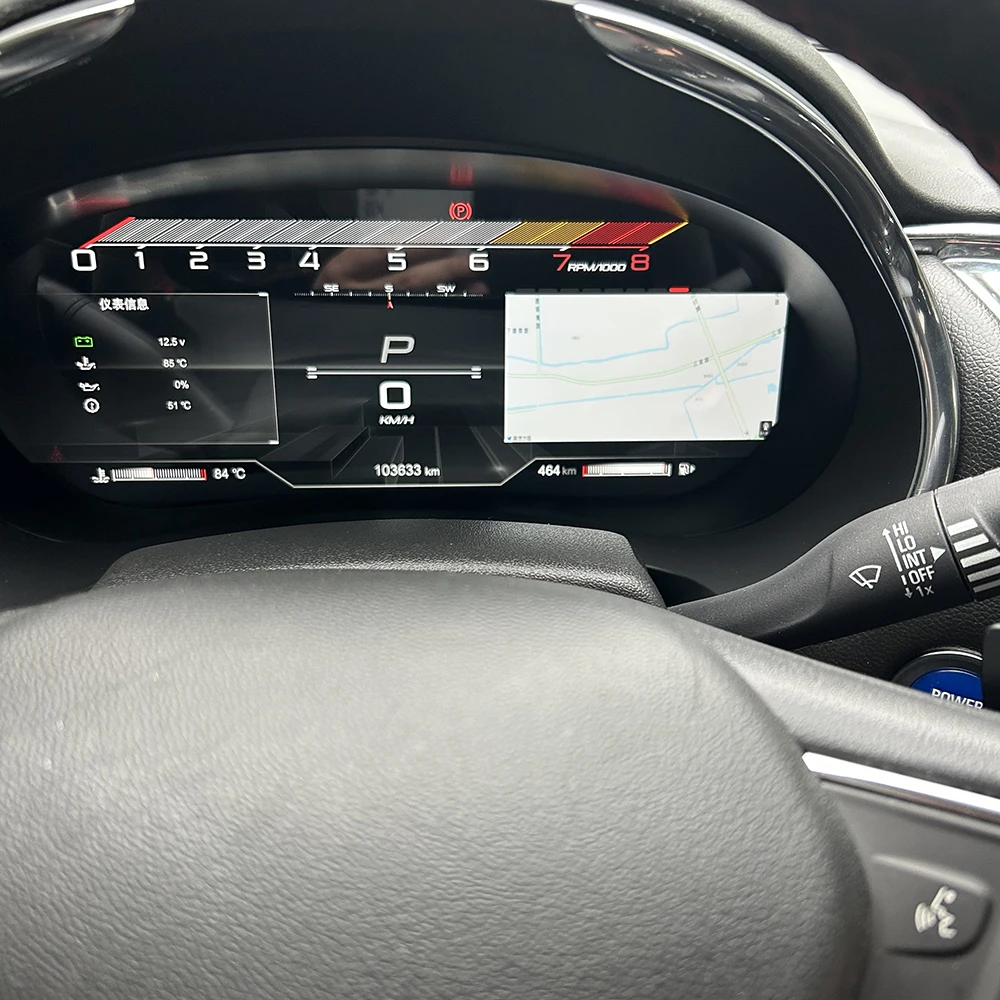 Painel de instrumentos digital do painel LCD do carro de 12,3 polegadas Xstlink, adequado para Chevrolet Malibu XL 2015-2022 Linux velocímetro