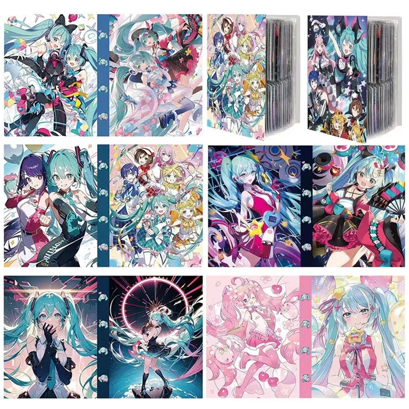 Hatsune Miku Anime Cartoon Card Book Card Holder Storage Photo Album Game Collect Letter Holder Binder Girls Birthday Gift