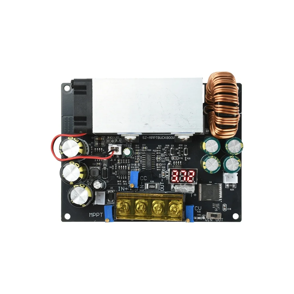 For MPPT Solar Charge Controller 18-90V DC Input 2-60V Adjustable Output 25A DC-DC Converter Module With Display Accessory