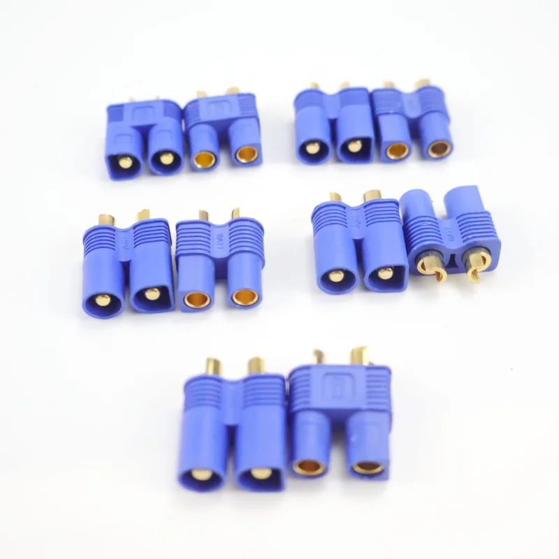 

For rc Lipo battery ESC Motors plane truck boat 5/10 pairs 10/ 20 Pcs EC3 male female gold plated battery connector plug
