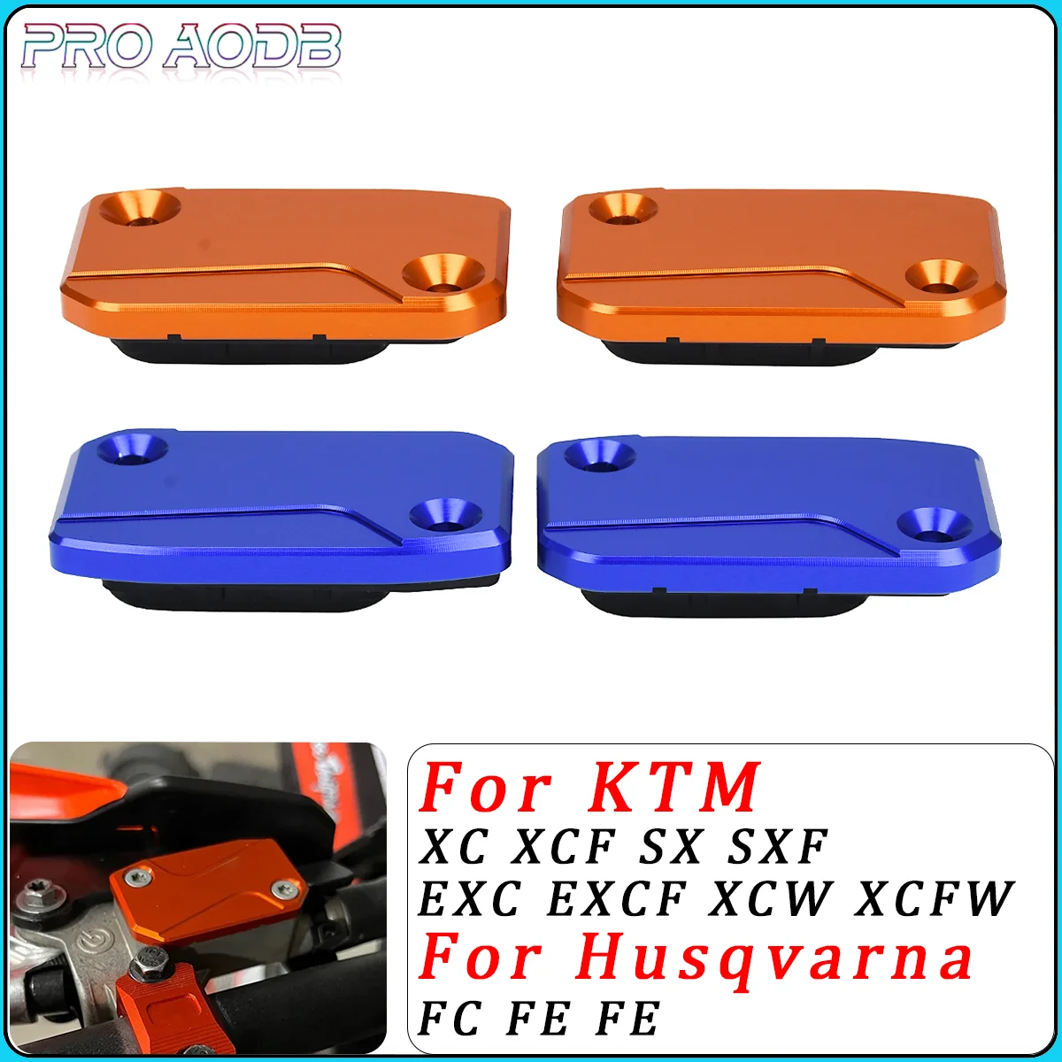 

Motorcycle CNC Front Brake Clutch Fluid Reservoir Cover Cap For KTM XC XCW XCF SX SXF EXC EXCF TPI 125 150 250 350 450 2017-2023