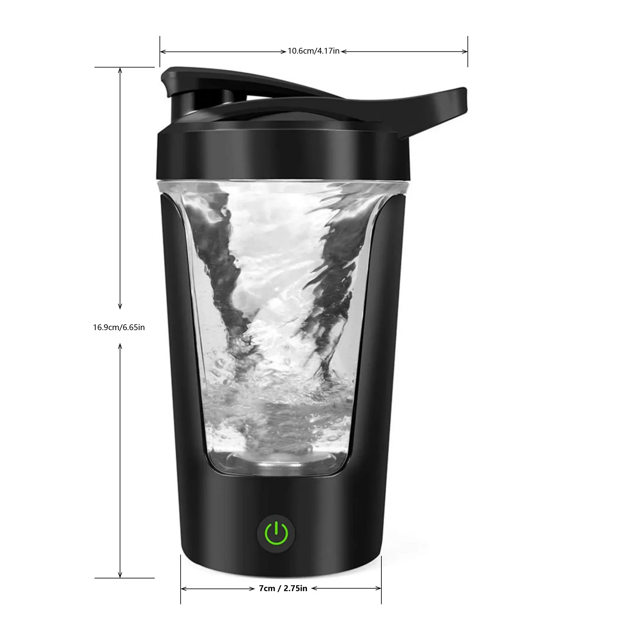 450ml Blenders Cup Electric Mixing Cup Portable Protein Powder Shaker Bottle Mixer For Travel Home Office Kitchen Tools