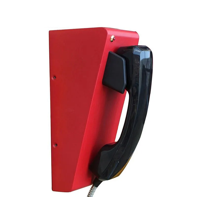 Auto dial Emergency Telephone Intercom Industrial Phone Rugged Red Industrial Desktop Telephone KNZD-28