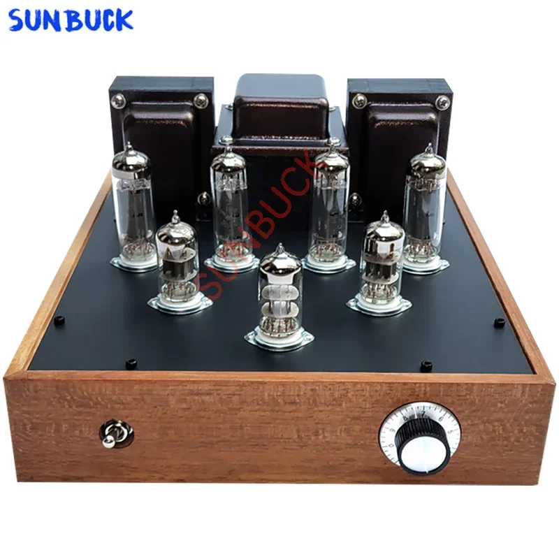 SUNBUCK 6P14 push-pull 6N1 Tube Amplifier 2 stereo 15W 3-segment balanced Vacuum Tube Amplifier Audio