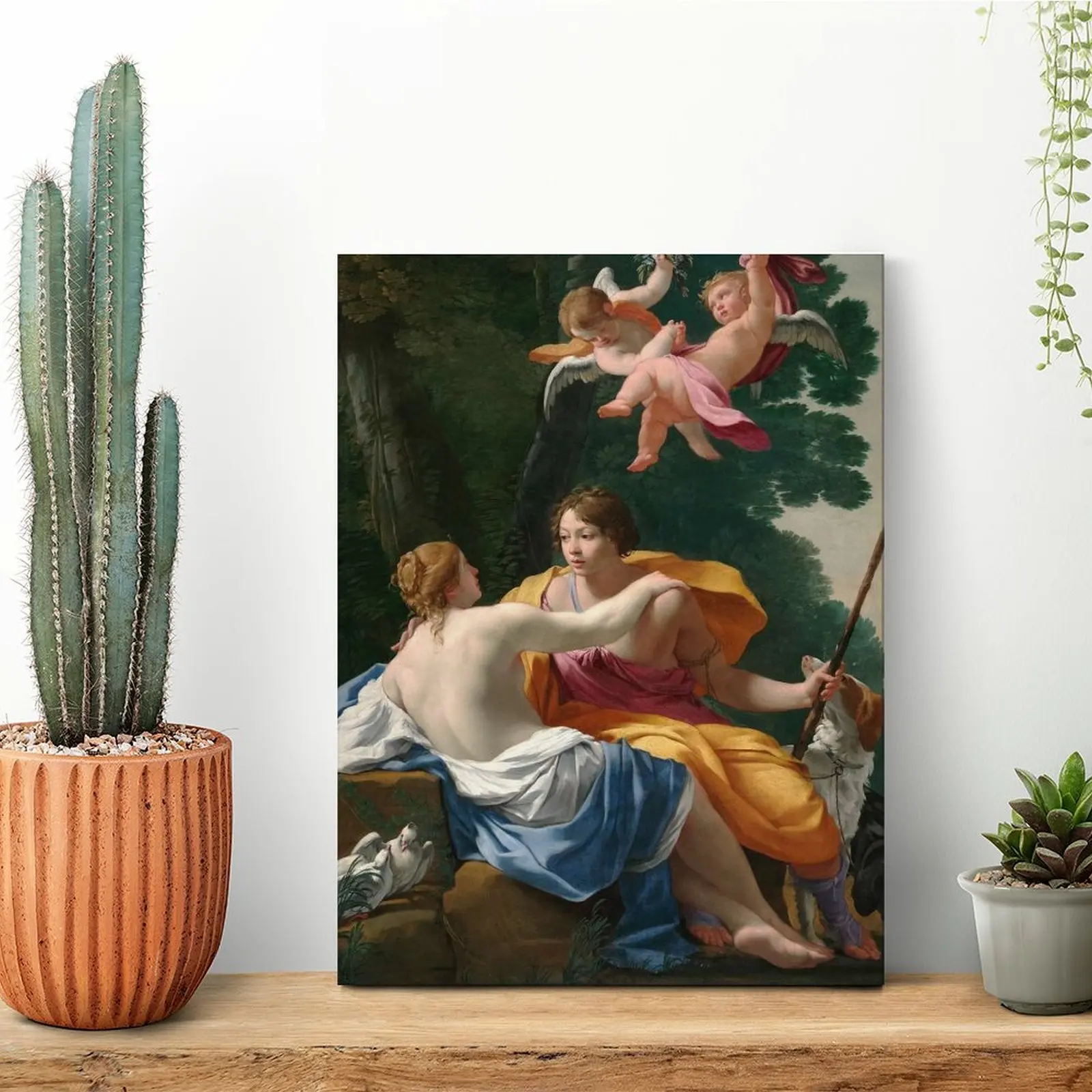 ヴィーナスとアドニス-キャンバス絵画-キャラクター作成-シネマ装飾-クラブ-額入り壁掛け絵画
