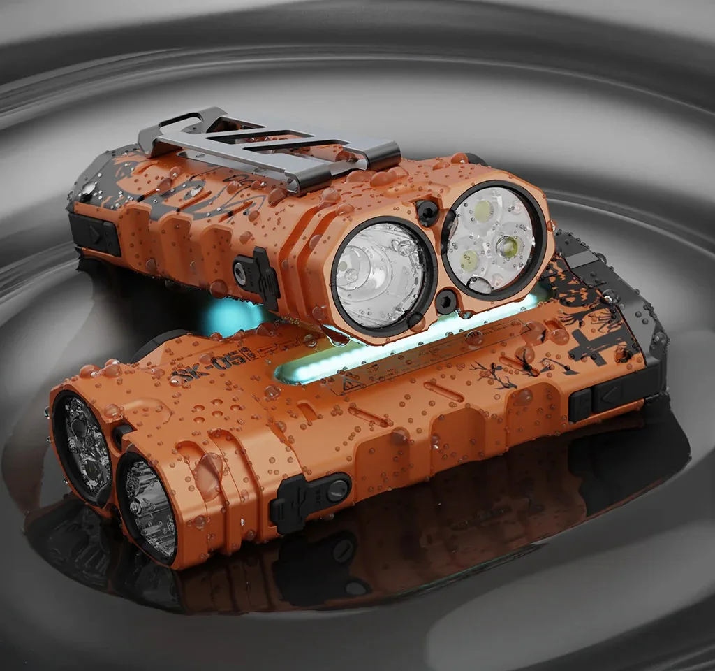 

LOOP SK05 PRO Professional Flat LED Flashlight 4360lms Rechargeable Searchlight with Magnetic Tail for Hiking Patrol Power Bank