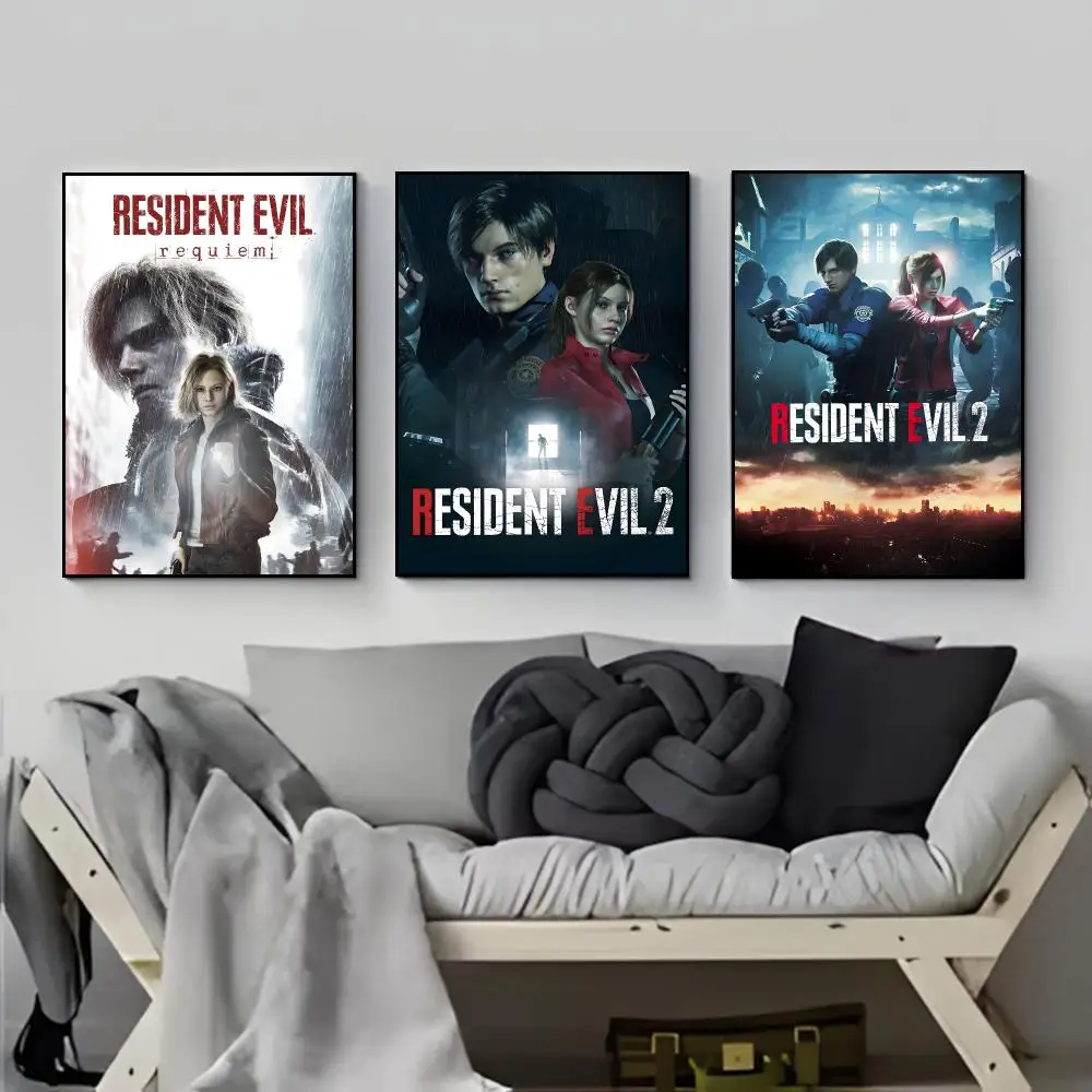 Game Horror Resident Evil Poster Elegant Indoor Artwork Design & Contemporary Home Decor
