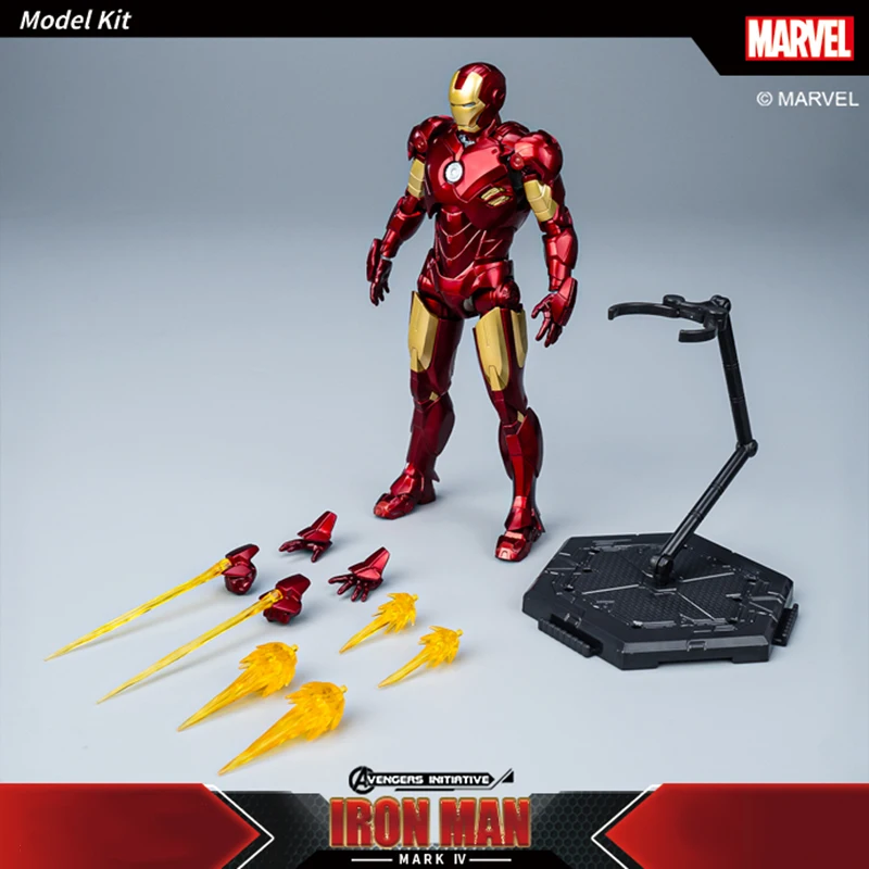 Fondjoy The Avengers Iron Man MK4 Assemble Toy Iron Man Model 15cm ABS Material 1/12 Scale Action Figures Toy Birthday Gifts Boy