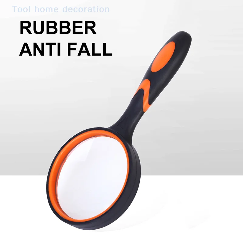 1 قطعة 75 مللي متر يده عدسة مكبرة 10x للأطفال كبار السن عدم الانزلاق القراءة عدسة مكبرة للفصول الدراسية العلوم استكشاف الطبيعة