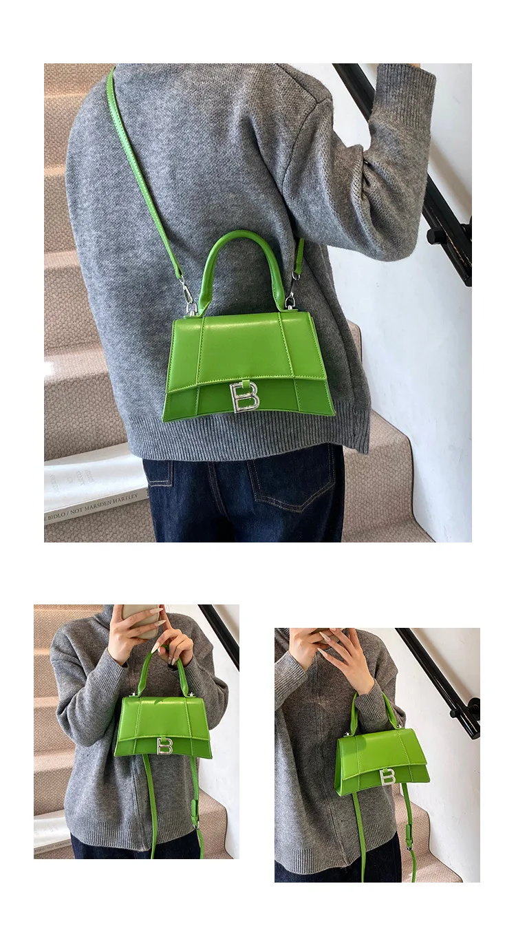 

2025 New Women's Hourglass Bag Fashion Shoulder Crossbody Purse Small Square Casual Tote Handbag for Ladies