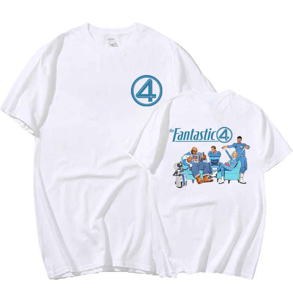 The Fantastic Four T-shirt  T-shirt  Reed Richards  Accessories  Male/Female Vintage Superhero Halloween Top
